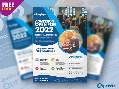 School Admission Flyer PSD Template education flyer flyer flyer psd free free flyer free psd freebie freepsd poster psd psd flyer school admission school flyer template