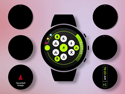 Immersive Experience Design- Product UX animation branding design illustration logo minimal productux ui ux uxdesign watches watchface watchfacedesign wearableux webdesign