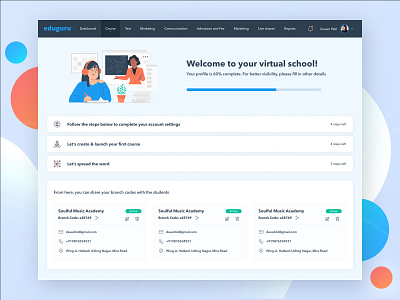 EdTech Landing Page| User Interface Design application e-learning edtech education education platform elearning overview platform product design saas site visualinterface web application website