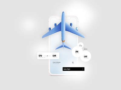 Mobile- Flight Booking- Airlines UI