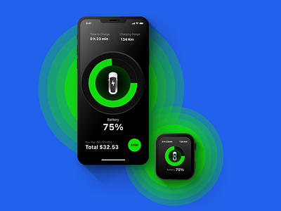 Electric vehicle charger| Mobile UI