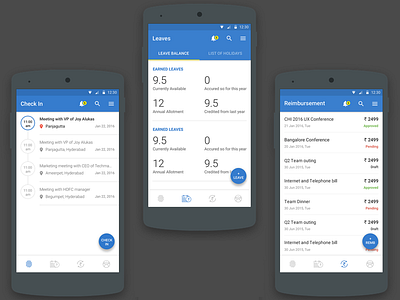 DarwinBox Mobile App android mobile app hrms material design