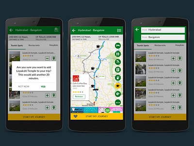 Travel Companion Mobile App android app material design mobile ux