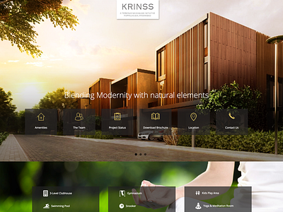 Krinss | Marketing website for Villa Property digital marketing marketing website