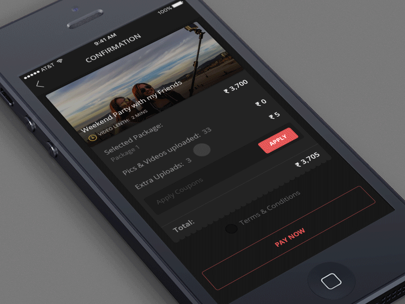 Movie Making App ios app design mobile ux