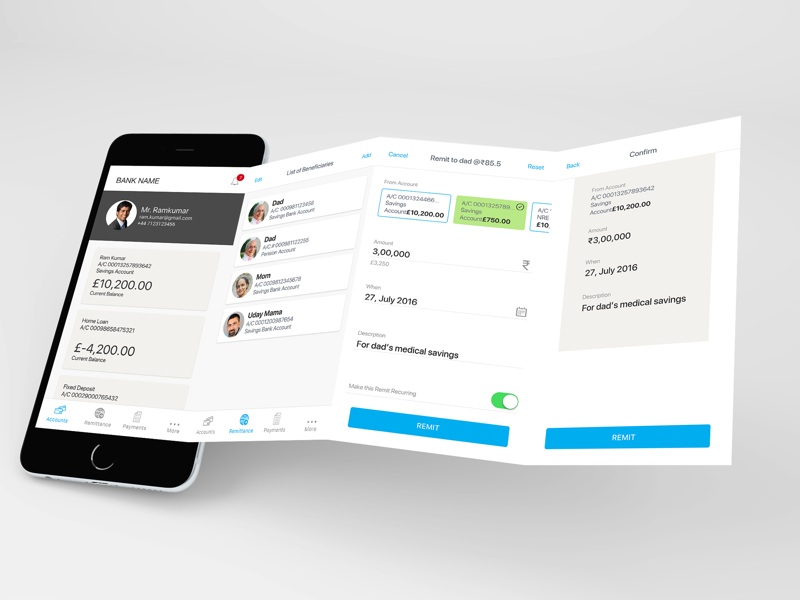 NRA Banking Experience fin-tec ios ux mobile ux banking ux