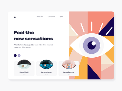 Kenzo - Landing page concept