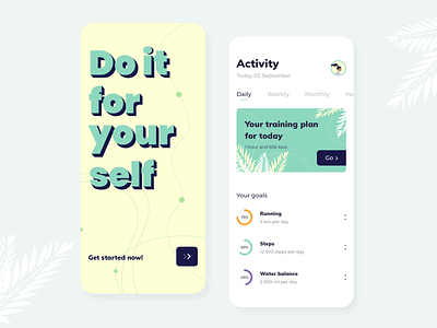 Activity Tracker - Mobile app concept
