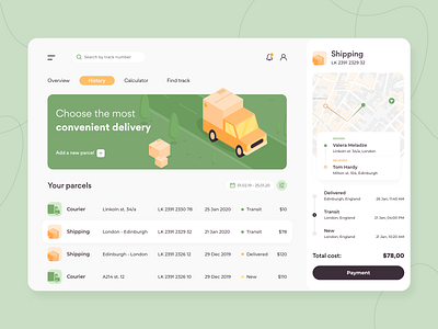 Delivery - Web app concept