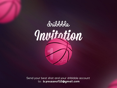 Dribbble invite giveaway! design dribbble best shot dribbble invite dribbble invites giveaway invitation invite minimal