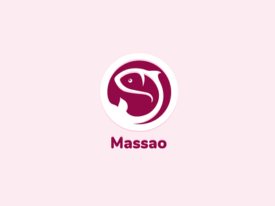 Massao fish fish logo logo