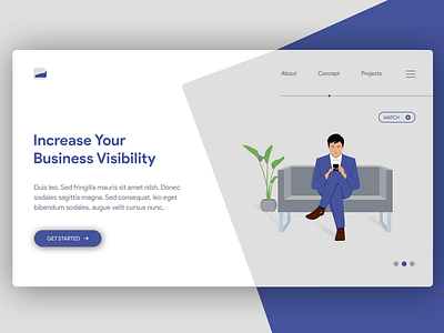 Corporate Landing Page home illustration landing landing page landingpage online photoshop ui work