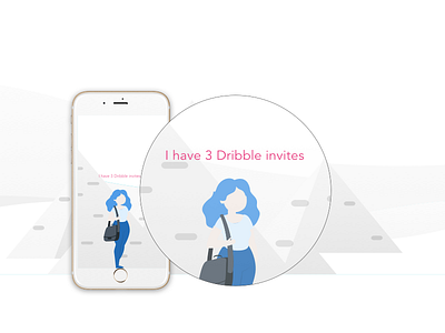 3 Dribbble Invites invite