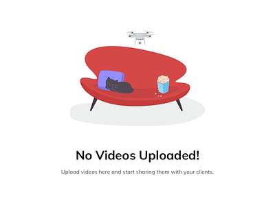 Empty Screen Illustration for Videos