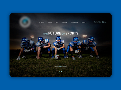 Future of Sports landingpage sports ux design