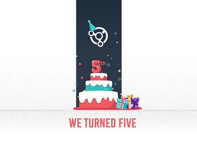 Fifth Anniversary 🎉 branding design drivezy graphics icon illustration logo typography vector