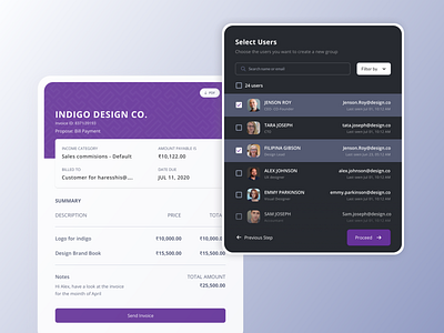 Invoice design illustration mobile ui ux web