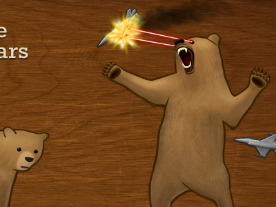 More bears bear jets laser wood