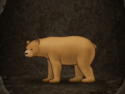 GIF - Sleeping Bear Animation animated animation bear gif
