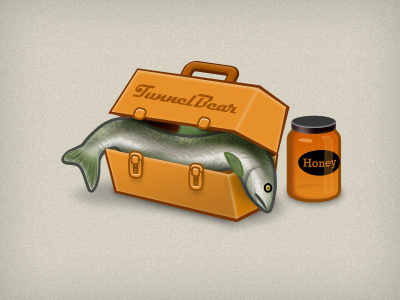 What's for lunch? fish honey lunch box