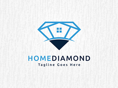 diamond house logo template