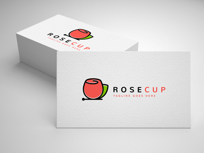 rose cup logo cofee cup fashion floral florist flower herb herbal leaf leaves logo mug perfume plant plants rose sale tea template wellness