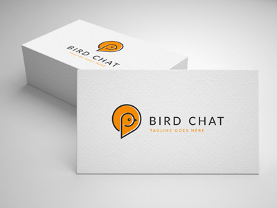 bird chat logo template