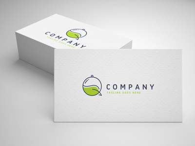 eco food chat logo template tray template restaurant organic nature natural logo leaf kitchen healthy food diet cooking cook chef chat catering canteen bistro bio