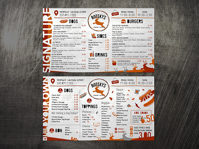 Menu design for hipster restaurant adobe illustrator adobe photoshop food illustration graphic design illustration menu design print design