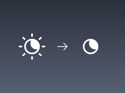 Night Shift for Mac Menu Bar Icon by Thomas Sake - Dribbble