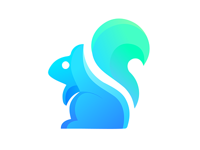 Squirrel Abstract Logo | Modern Logo Design abstract art abstract logo app icon best logo best shot blue and green brand identity branding colorful gradient graphic design icon illustraion logo logo design mark squirrel squirrel logo symbol uiux