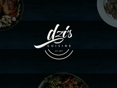 Dzi's Cuisine branding design illustration logo typography