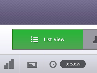 Purple and Green button green purple selected ui user interface