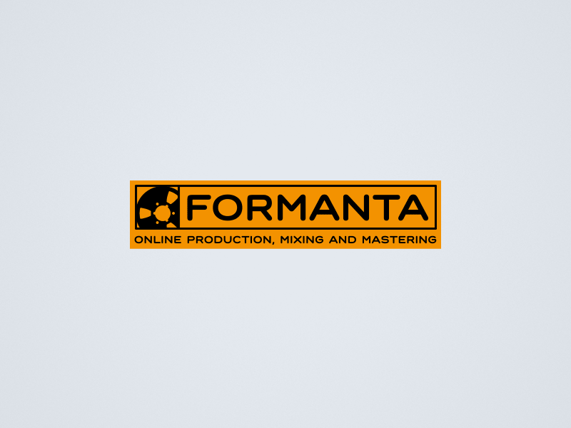 Formanta animated logo mixing recording tape reel