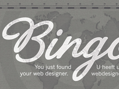 Bingo - new portfolio design la portenia news gothic texture webdesign