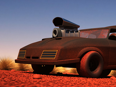 Mad Max Interceptor - 3D Cartoon