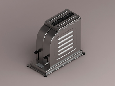 Toaster, 1926 3d appliances design home iconic isometric konceptsketcher machine toaster vray