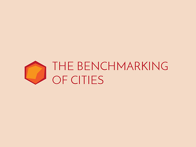 THE BENCHMARKING OF CITIES branding design logo typography ui