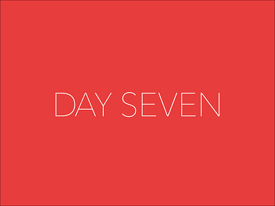 Day 7 experiment typography vector