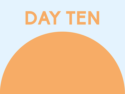 Day 10 experiment typography