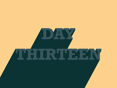 Day 13 experiment typography vector