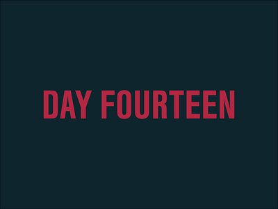 Day 14 experiment typography vector