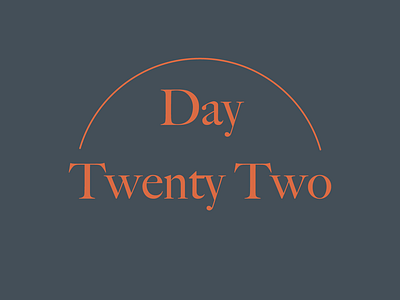 Day 22 experiment typeandcolorchallenge typography vector