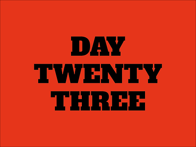 Day 23 experiment typeandcolorchallenge typography vector