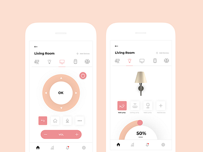 Smart Home App clean design home home app house mobile app remote control uidesign visual design