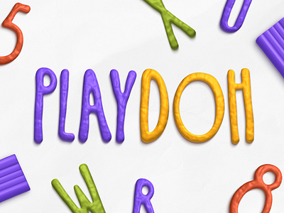 Free Play-Doh Alphabet alphabet doh lettering letters plasticine play doh play doh symbols typography wordart