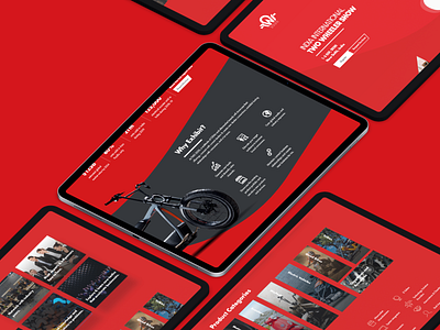 Two Wheeler Event Website UI (Visual Design)