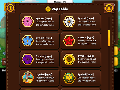 Pay Table icons