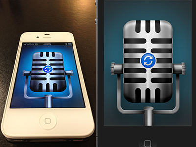Microphone app button dj ipad iphone microphone ui