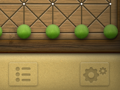 iPhone board game ball game ios ipad iphone iphone ui ux interface marble texture wood
